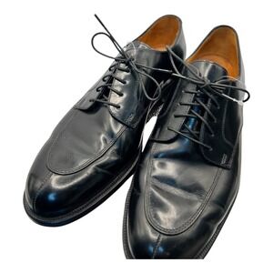 Cole Haan City Black Leather Cap Toe Lace Up Dress Shoes Mens 9.5 D
